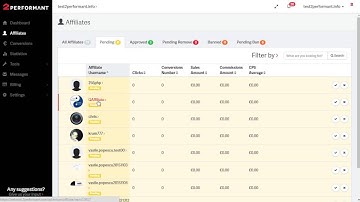 How do I approve affiliates? - 2Performant Tutorial