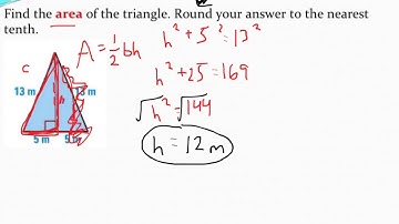 Using Pythagorean Theorem to Find the Area of a Triangle