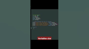 program to find the size of variables #shorts #short #shortfeed #shortvideo #viralshorts #education