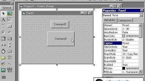 Learn Visual Basic 6 Part3: The VB 6 Environment (placing controls on form)