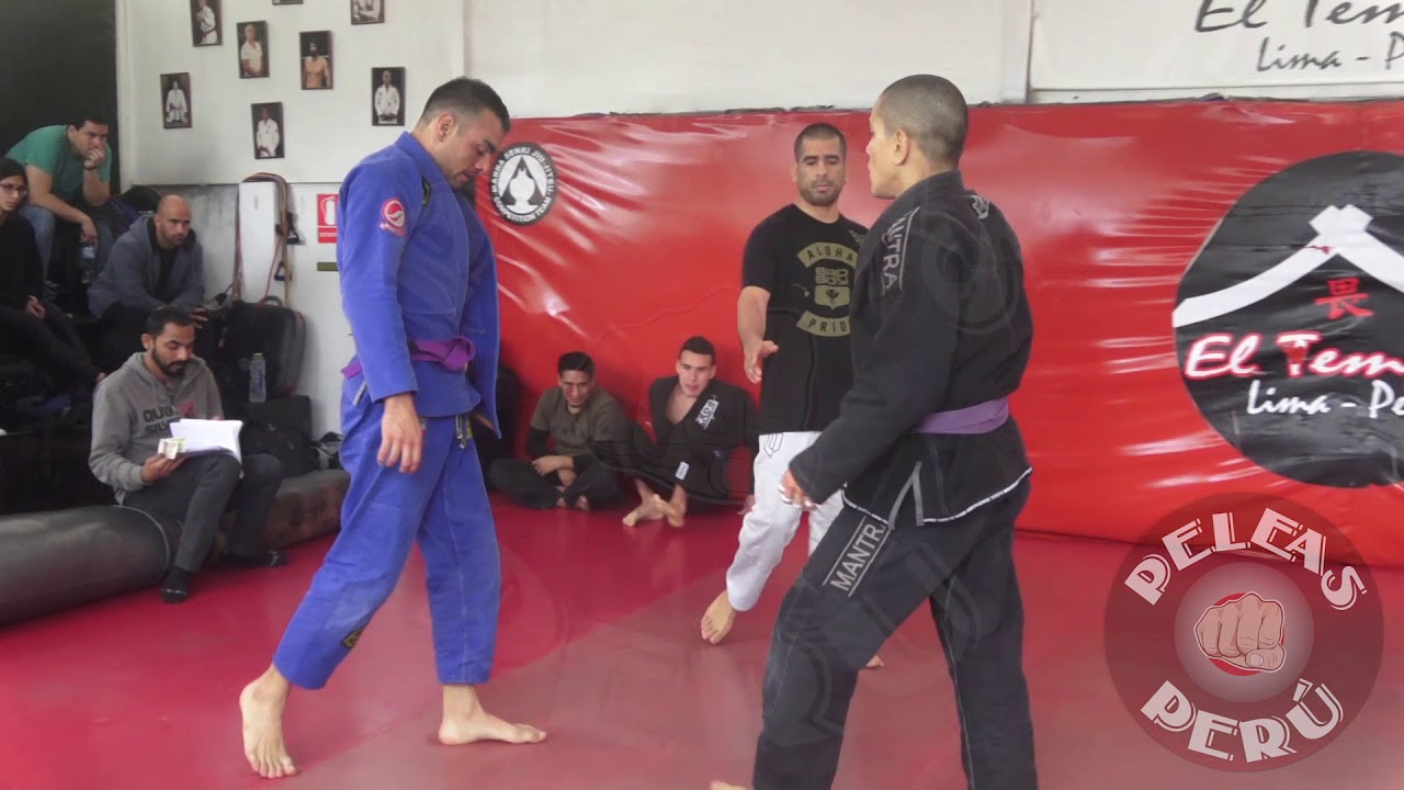 Alejandro Ortigas vs Franco Salazar.1er tope amistoso azules y morados El Templo BJJ. peleau