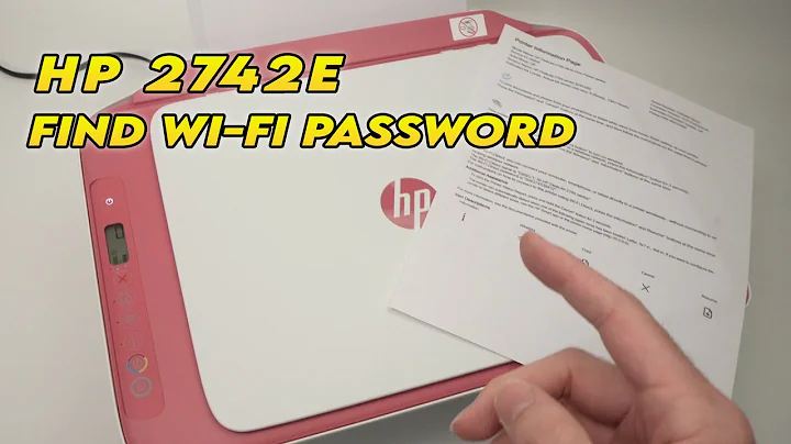 How to Find the Wi-Fi Password of HP DeskJet 2742e Printer