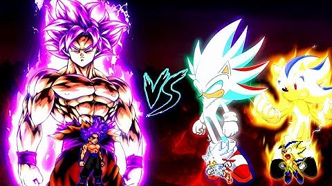 Goku 1000 Yr Old OP (all form) VS Shadic V3 OP (all form) & Sonow V3 OP (all form) in Mugen