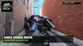 Second-Floor Renovation Junk Removal at 40 Scollard Yorkville Toronto