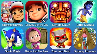 Subway Surfers,Subway Surfers City,Temple Run 2,Litle Krishna,Sonis Dash,Masha And The Bear,Tom Hero screenshot 4