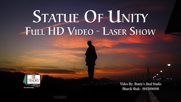 Statue Of Unity Laser Show Full Video (JINAL STUDIO) Mumbai ghatkopar