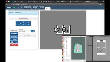 Youbot simulation of autonomous mapping and navigation