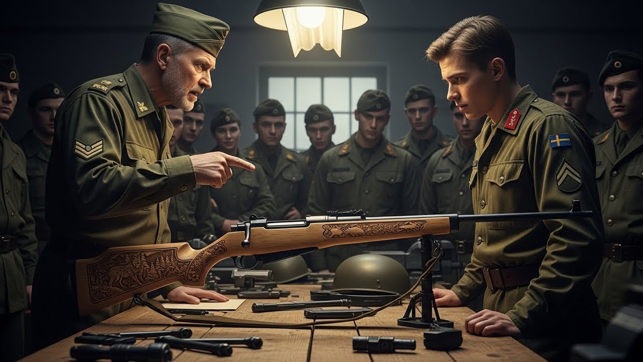 Geväret var trasigt, så hon lovade en kyss till den som kunde laga det