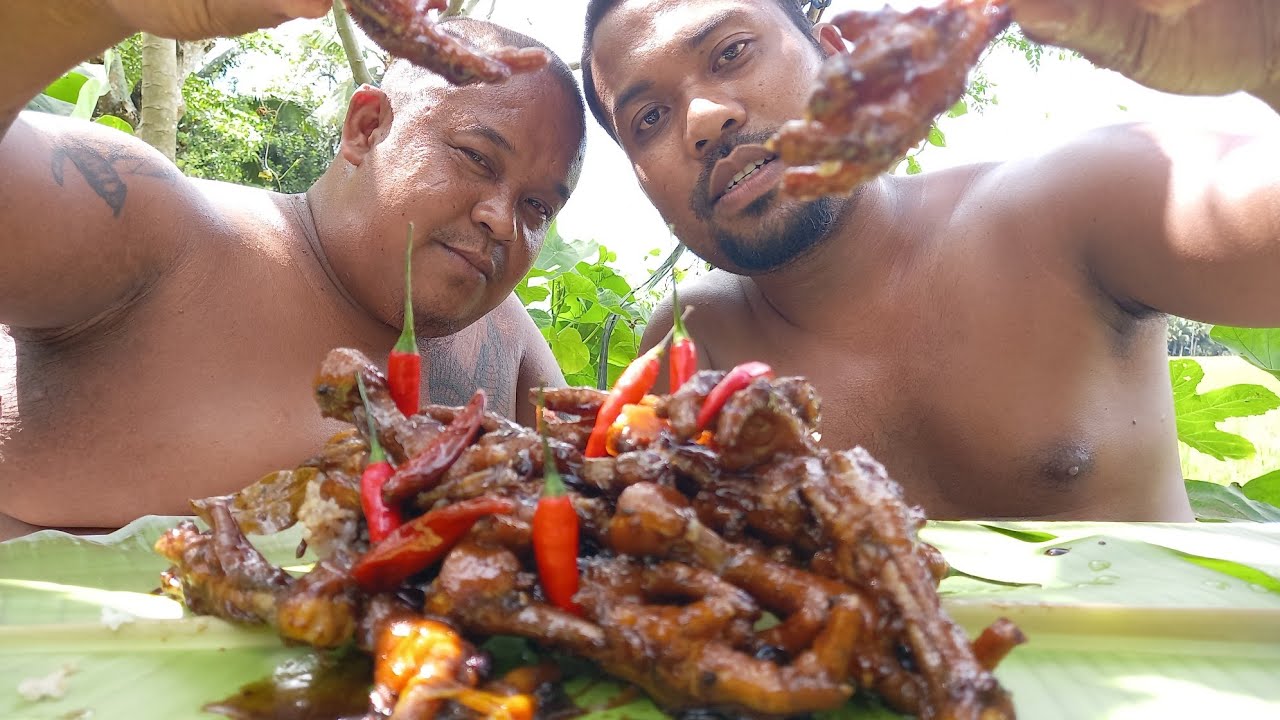 OUTDOOR COCKING chicken feet humba [BOY VLOGZ YouTube