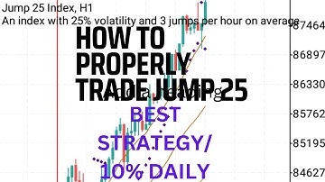 How To Trade Jump 25 Index Profitably on Deriv: Never Loss Again