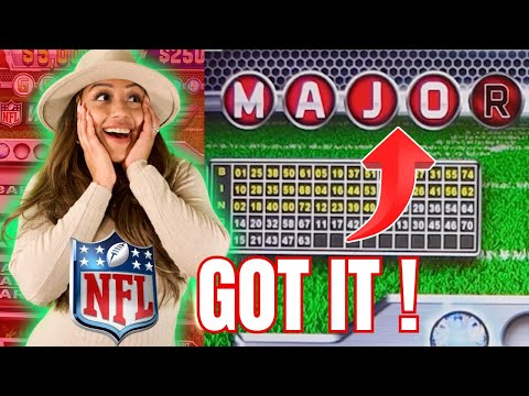 Got IT! 💥 Landed The MAJOR on NFL Slot Machine Red Screens! At Choctaw Casino
