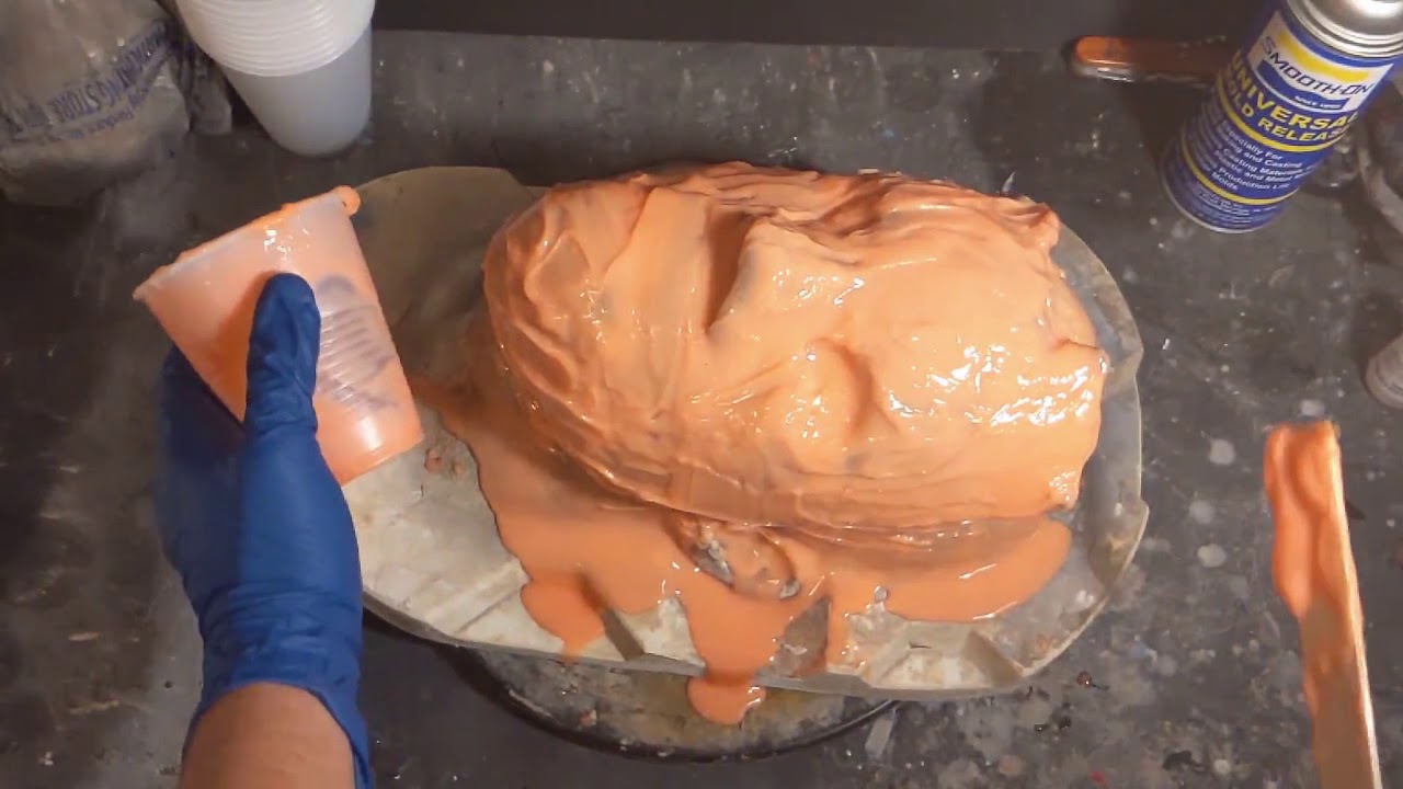 Using Rebound 25 silicone to mold a Halloween mask pt. 2
