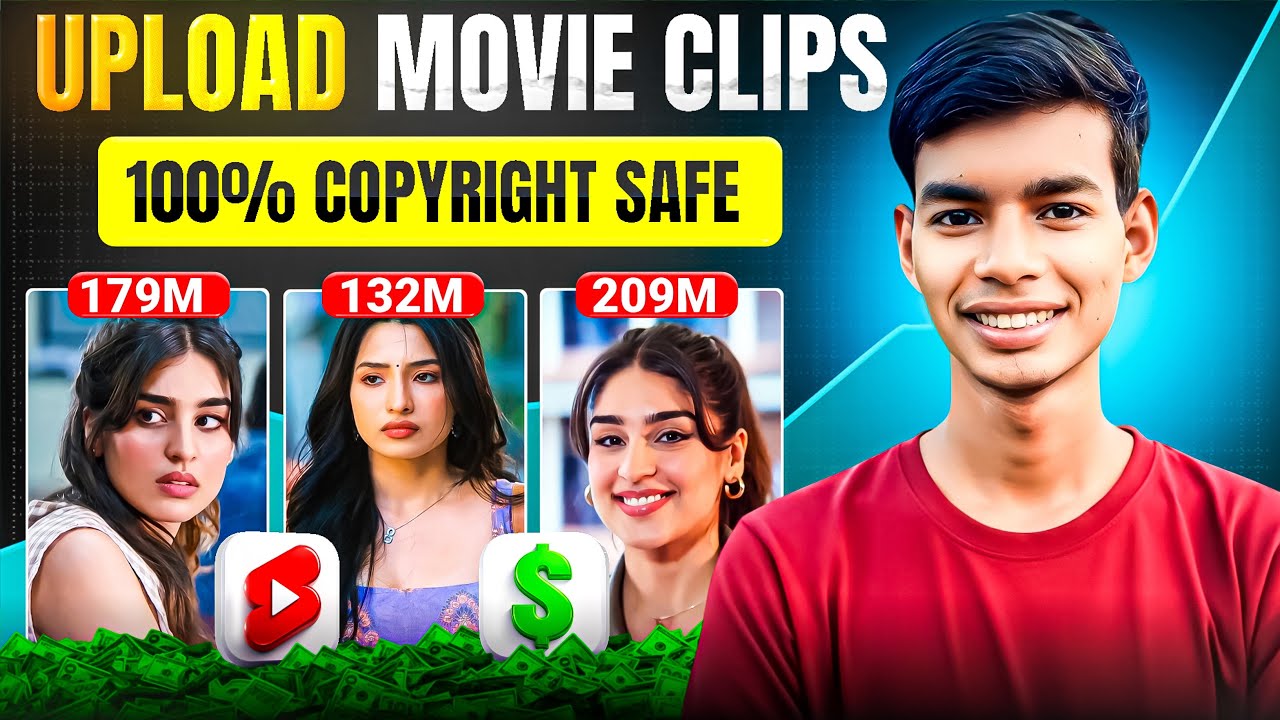 How To Upload MOVIE Clips On YouTube Without Copyright 🤑 | TECH PANCHU