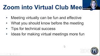 Kiwanis Virtual Workshop Series | Using Zoom for Club Meetings
