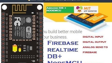 Firebase+MIT inventor app + NodeMCU