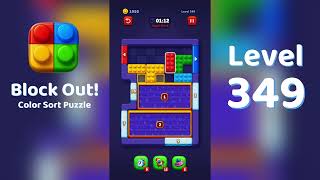 Block Out Level 349 Walkthrough 🧩 | All Levels Solution | Mini Boss