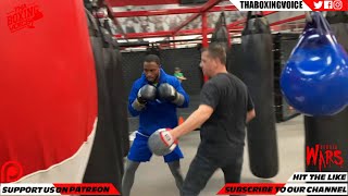 Custio Clayton 18-0-1 12KO'S Workout: Heavy Bag \& Mitts Training 🥊