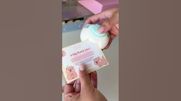 ASMR Make Thank You Cards with me! 🍊 #asmr #craft #cute