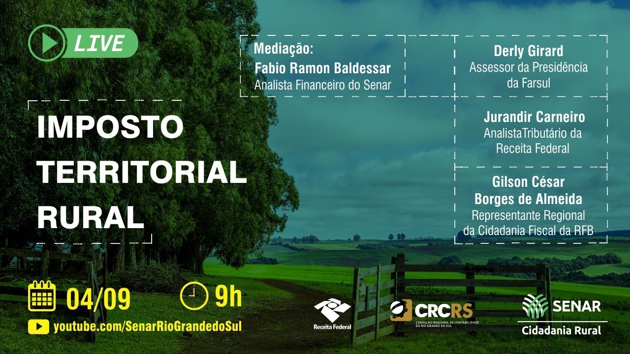 Palestra sobre Imposto Territorial Rural (ITR) YouTube