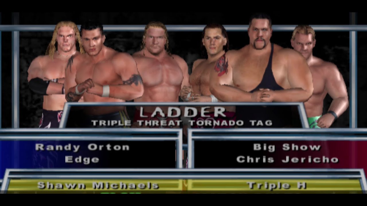 [HCTP] RATED RKO vs D-X vs JERI-SHOW LADDER MATCH Triple Threat Tag ...