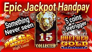 💵The Biggest Mega Jackpot Handpay Ever on Buffalo Gold Revolution Slot in High Limit