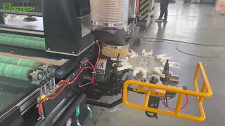 Auto nesting cnc router with auto labeling function