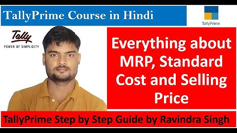 All about MRP, Purchase Rate and Selling Rate setup in TallyPrime in Hindi