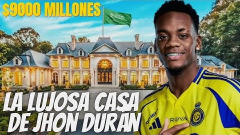 Así es la LUJOSA mansión de JHON JADER DURÁN en ARABIA SAUDITA
