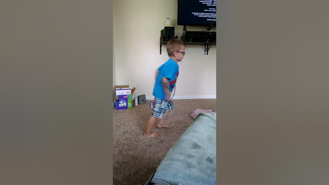 Kid runs into wall YouTube