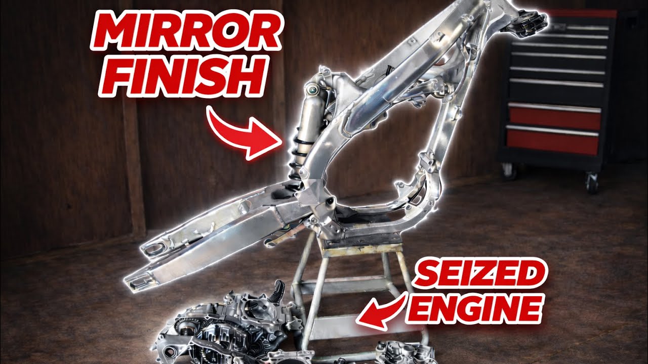 KX250 LOCKED UP?? | engine diagnosis + polishing frame