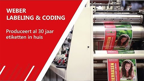Weber produceert al 30 jaar etiketten in huis