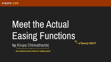 Meet the Actual Easing Functions in CSS