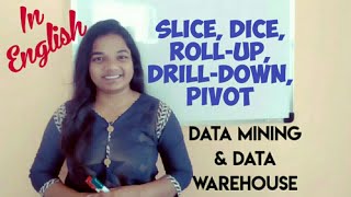 Celebrity OLAP Operations in Data Warehouse | Slice Dice Roll-up Drill-down Pivot | Example of location, time Profile