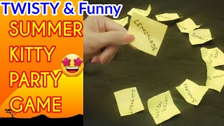 summer kitty party game with twist and turn😉ab जोड़ीदार के sath byebye bolna hoga😂 #sumnerkittygames