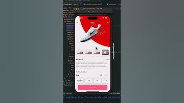 Flutter Nike Shop App #shorts #flutter
