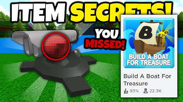 *NEW* LASER ITEM SECRETS!! | Build a boat for Treasure ROBLOX