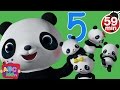 Five Little Pandas Jumping on the Bed + More Nursery Rhymes & Kids Songs - CoComelon