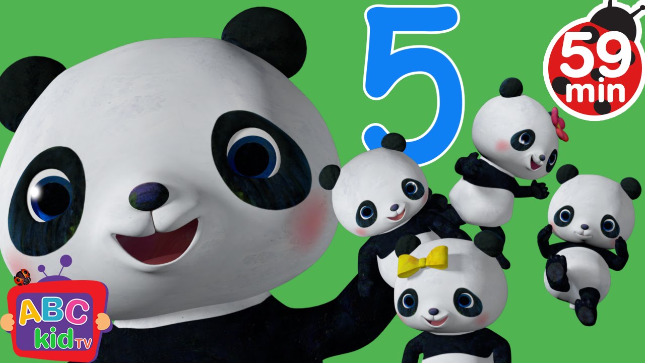 Download Five Little Pandas Jumping on the Bed + More Nursery Rhymes & Kids Songs - CoComelon