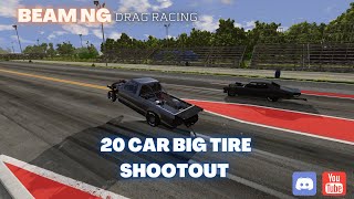 Beam Ng Drag Racing Big Tire Shootout -Beamng Drive Crashbosstv