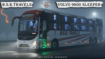 B.S.R Travels Volvo 9600 B8r Multiaxle Sleeper bus mod for bussid | bussid Volvo mod | BSI Gaming 