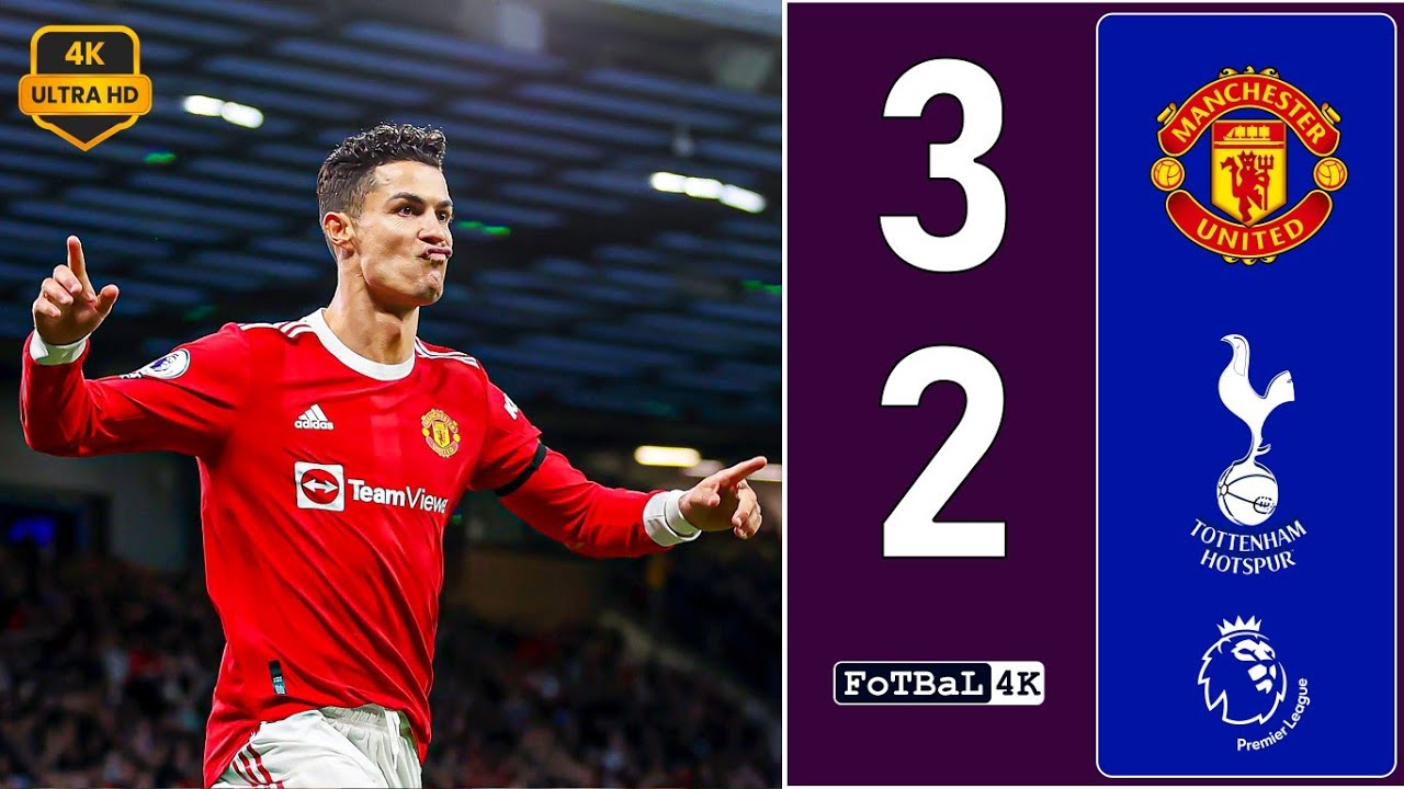 مانشستر يونايتد 3-2 توتنهام 4k - رونالدو يسجل هاتريك تاريخي بعد العودة - تعليق حفيظ دراجى