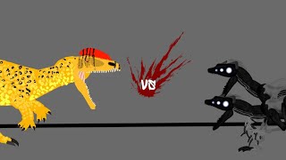 Novel Dilophosaurus Vs. 2x Sentinel ( Dc2 Animation )