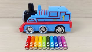 Unboxing Mobil-mobilan Mainan Anak-anak Kereta Api Ocean Gear, Bus Tayo, Mobil Polisi, Kereta Api