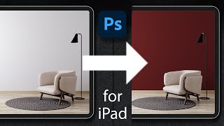 How to "paint" walls in Photoshop for iPad.