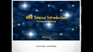 VBA Development Module 3