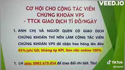 Cơ hội cho Cộng tác viên chứng khoán VPS - Thị trường giao dịch tỉ đô/ngày