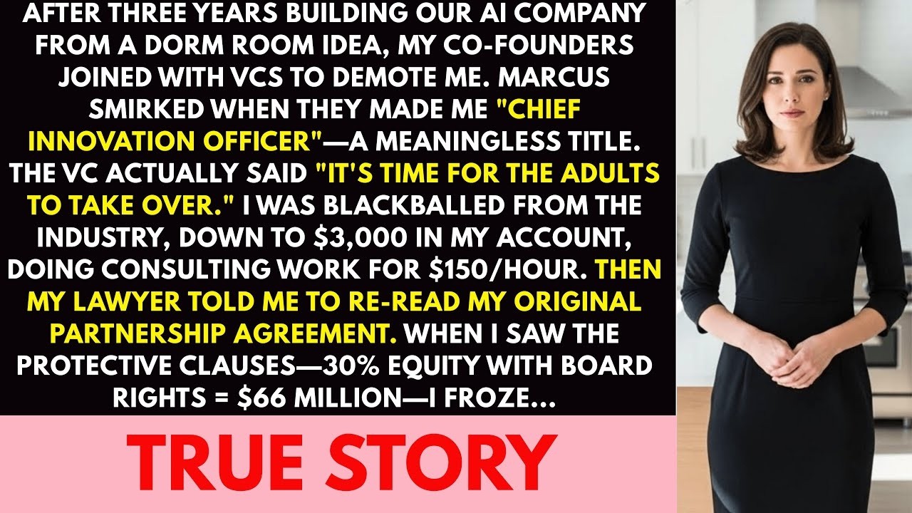 After My Co-Founders Pushed Me Out, My 30% Stake Was Worth $66M—Now I'm On Their Board