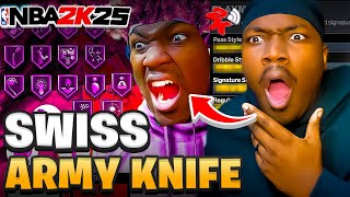 MY OFFICIAL 6'10 BUILD ON NBA 2K25 THE "SWISS ARMY KNIFE" 😂🤣🔥