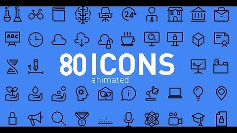 80 Animated Icons (After Effects template)