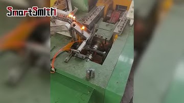Bolt head forging, M12 or larger, automatic hot heading machine, red punching machine, hot forging